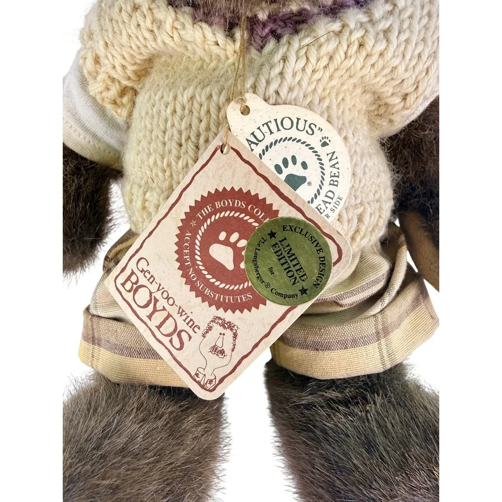 Boyds Bear Woody Puttsalot Longaberger 1992 Limited Edition Golf Plush 10